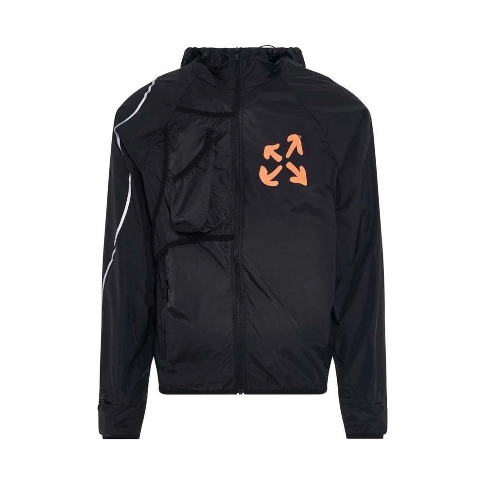 [Off-White] Classic Black Active Windbreaker